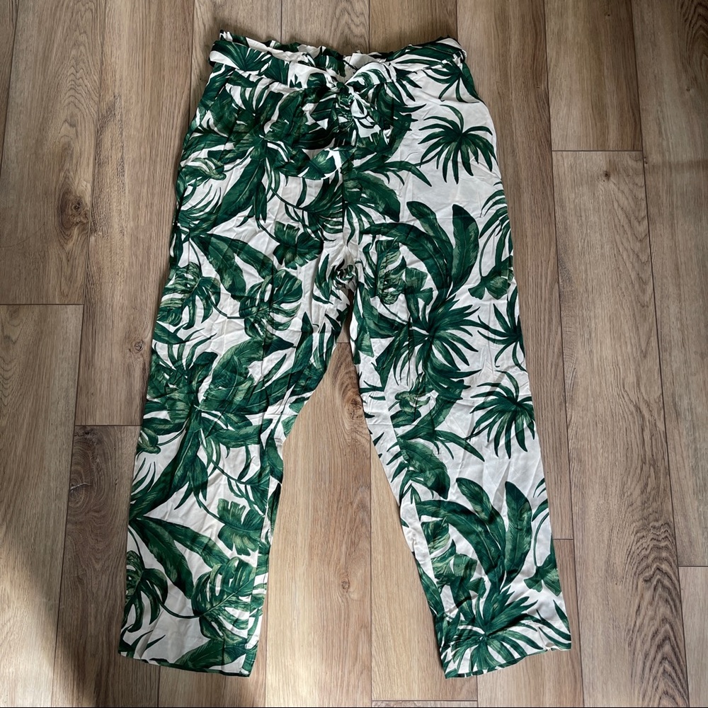 Tropical/Palm Tree Pants (NEVER WORN)